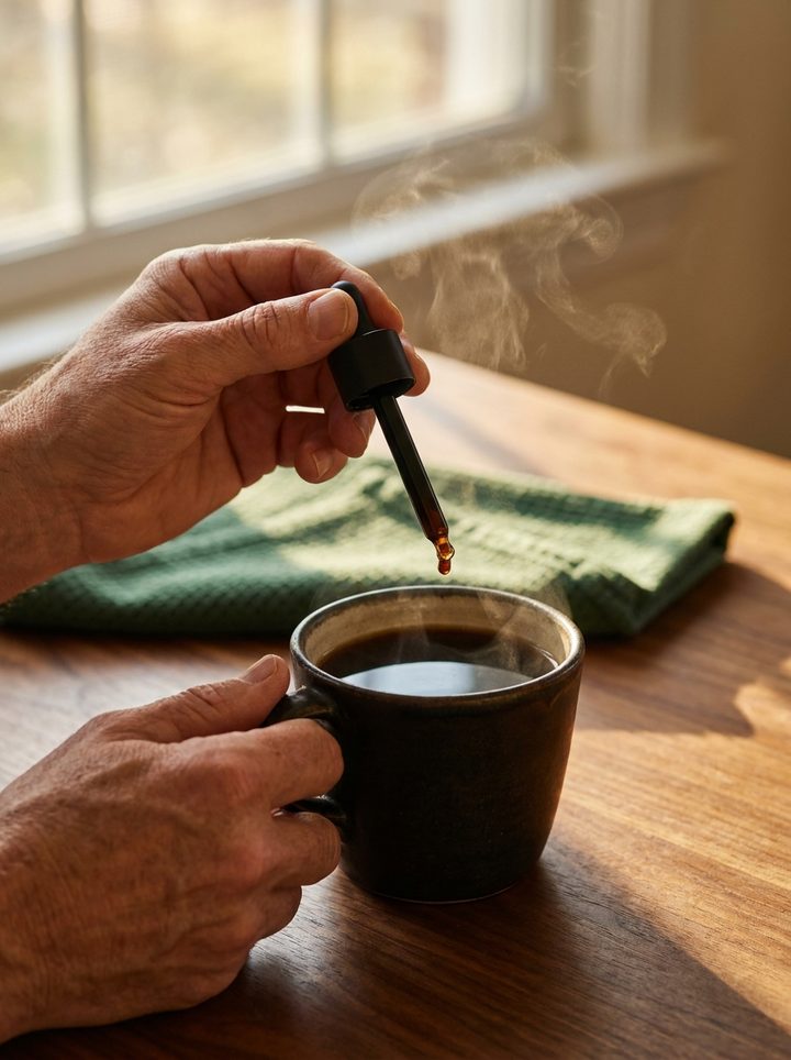 A drop in the morning coffee